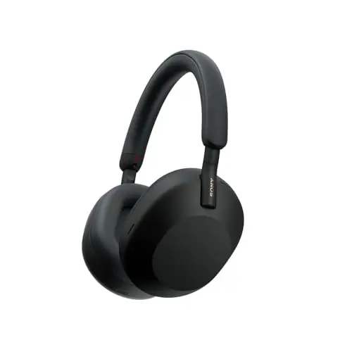 Sony WH-1000XM5 Kabelloser Noise Cancelling Kopfhörer mit Schutzhülle - Schwarz