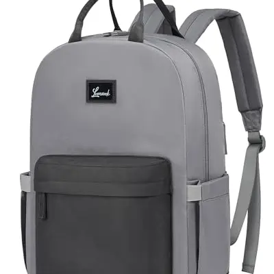 LOVEVOOK Schulrucksack Damen & Mädchen, Wasserdicht, 15.6 Zoll Laptop, Elegant City Backpack, Modern Tagesrucksack, Blau
