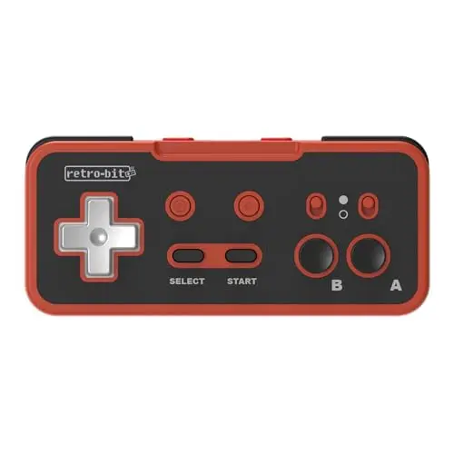 Retro-Bit Origin8 Wireless Controller für Nintendo Switch & NES - Rot & Schwarz