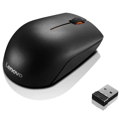 Lenovo 300 Funkmaus, kompakt, kabellos, schwarz, kompatibel mit Chromebook (WWCB)