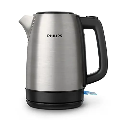 Philips Daily Collection Wasserkocher 1,7L mit Leuchtanzeige und 360°-Basis, schnelles Aufkochen (HD9350/90)