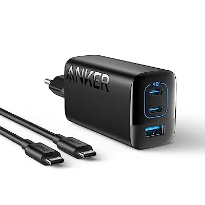 Anker 67W USB C Ladegerät, 3-Port Schnellladegerät für iPhone, MacBook, iPad und Galaxy