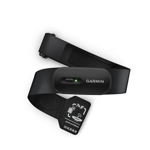 Garmin HRM 200 - Herzfrequenz-Brustgurt für präzise Messungen, waschmaschinenfest, größenverstellbar (M-XL)