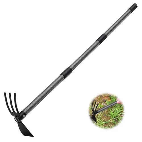 Doppel-Gartenhacke mit Dreizack