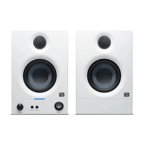 PreSonus Eris 3.5 Gen 2 - 3,5" Aktivlautsprecher in Weiß für Multimedia und Gaming - 50 W Leistung