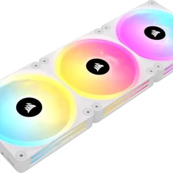 CORSAIR iCUE LINK QX120 RGB 120mm RGB Lüfter – Dreierpack in Weiß