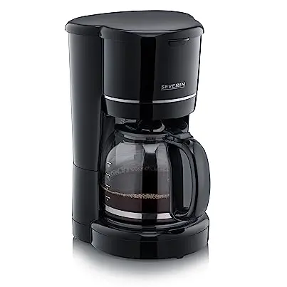 SEVERIN Filterkaffeemaschine mit Glaskanne, für bis zu 10 Tassen, schwarz