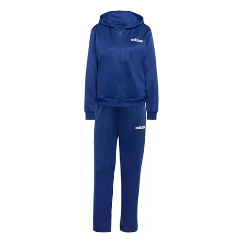 adidas Damen ESSENTIALS LINEAR Tracksuit, dunkelblau, XXS