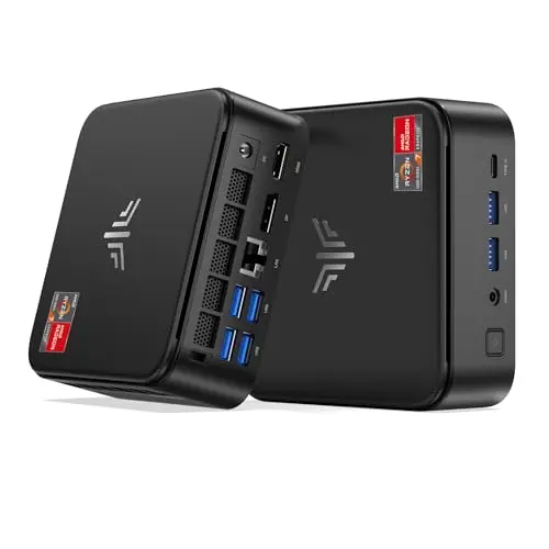 NiPoGi E3B Mini PC AMD Ryzen 7 5875U, 32GB RAM, 512GB SSD, 4K Support, WiFi 6, BT 5.2 - Ideal für Home/Office/Leichtes Gaming