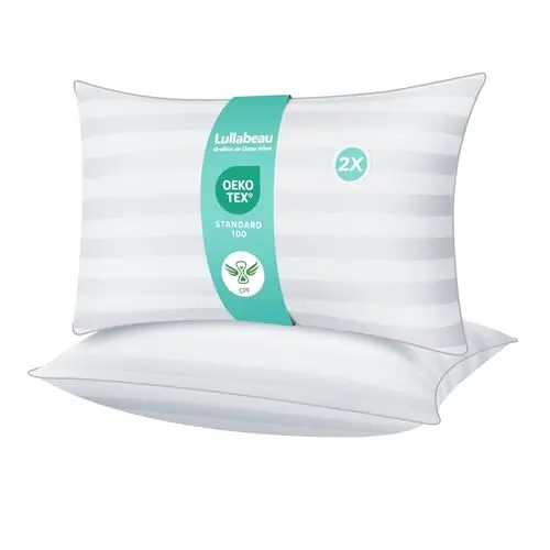 Lullabeau Weiches Kissen, atmungsaktiv, waschbar, ideal für Seitenschläfer, Rücken- und Bauchschläfer