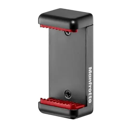 Manfrotto MCLAMP Smartphone-Halterung, universell, klappbar, kompakt, für Vlogging, schwarz