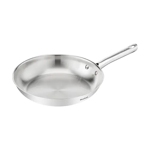 Tefal Duetto On Bratpfanne 24 cm, langlebig, für alle Herdarten, Komfort-Griff, Edelstahl