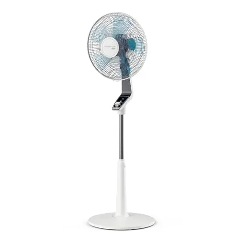 Rowenta Standventilator Turbo Silence Extreme, 4 Geschwindigkeitsstufen, Nachtmodus, leise, weiß/schwarz
