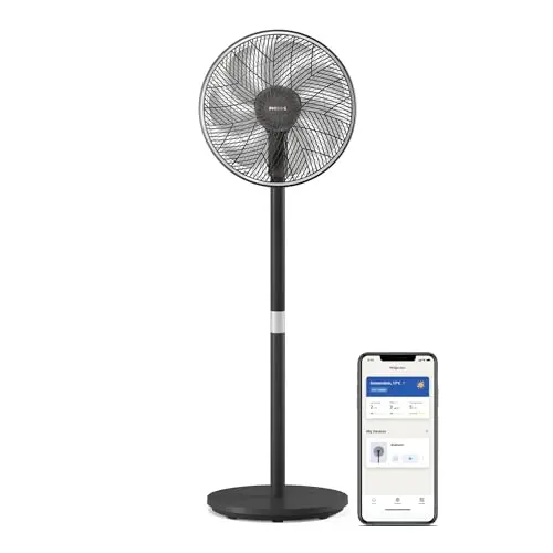 Philips Smart Standventilator 3000 - 2-in-1 Tisch- & Standventilator, app-gesteuert, leise und neigbar