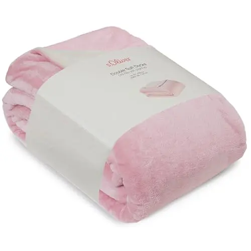 s.Oliver Kuscheldecke 150x200 - super kuschelig und warm in Rosa