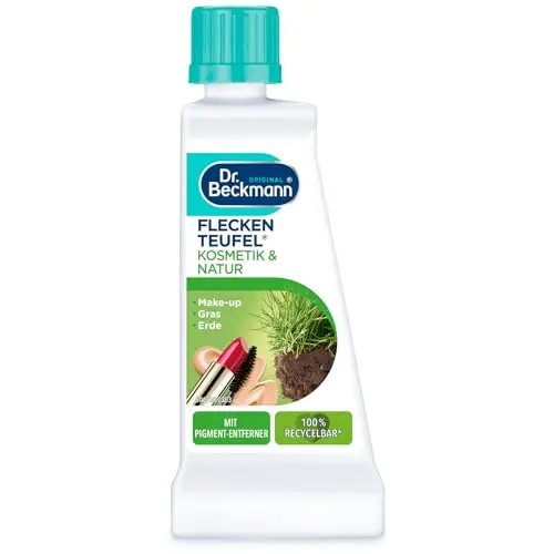 Dr. Beckmann Fleckenteufel Natur & Kosmetik | Spezialfleckentferner für Gras- und Make-up-Flecken | 50 ml