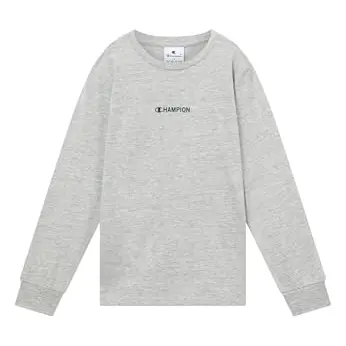 Champion Legacy Jungen Graphic Langarm T-Shirt Grau - XXL