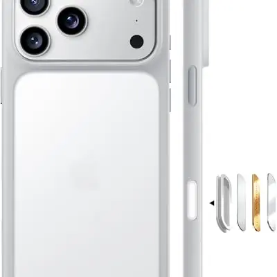 TORRAS Guardian Hülle für iPhone 17 Pro Max – Militärschutz, stoßfest, kratzfest, samtweiche Haptik, matt silbergrau