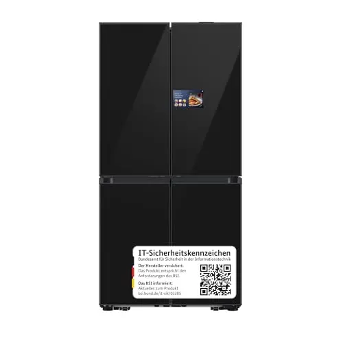 Samsung Bespoke French Door Kühlschrank, 185 cm, 654 l, AI Home, Beverage Center, Clean Deep Charcoal