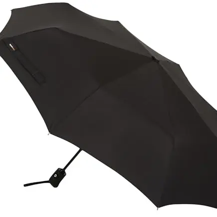 Amazon Basics Automatik-Reiseschirm, Achteckig, Schwarz