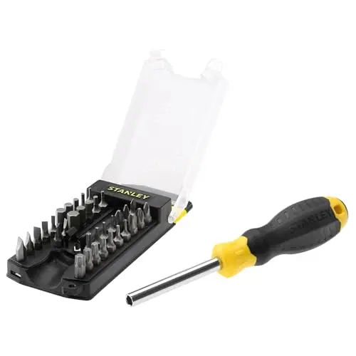 STANLEY Schraubendreher Set, 34-teilig - Multibit Werkzeug Set, kompakt und vielseitig