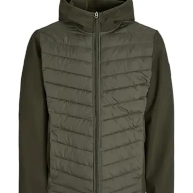 JJ Rebel Herren Hybrid Jacket, Forest Night, Größe XL