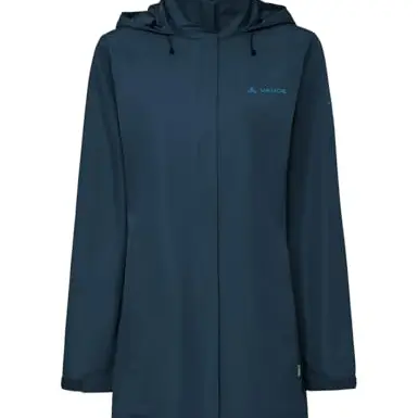 VAUDE Escape Regen-Parka für Damen – dark sea uni, Größe 34