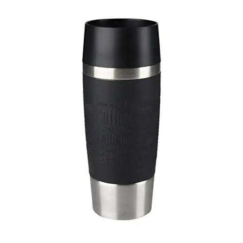 Emsa Travel Mug Classic, 360 ml, 4h heiß/8h kalt, 100% dicht, schwarz
