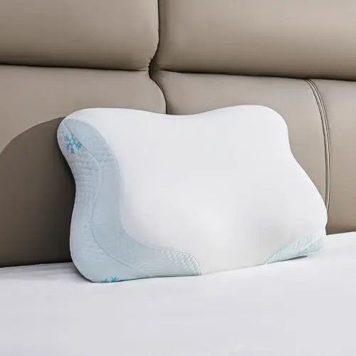 CloudÉtoile Nackenkissen aus Memory Foam, ergonomisch, seitenschläfergeeignet, Oeko-TEX®