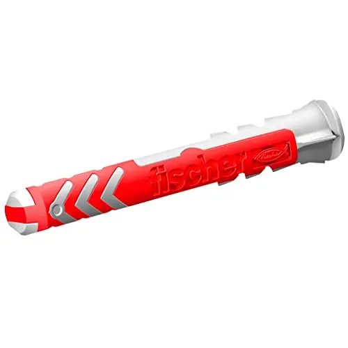 fischer DuoPower Universaldübel 8 x 65, 50 Stück, für Beton, Ziegel, Stein und Gipsbauplatten