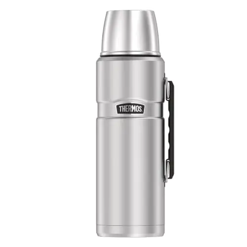 THERMOS Stainless King Thermosflasche 1,20 l, 24 h heiß, Edelstahl