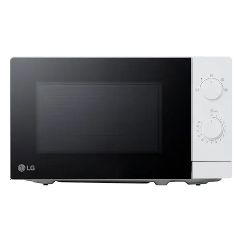 LG Solo-Mikrowelle Weiß, 20L, 700W, einfache Bedienung mit 5 Leistungsstufen und LED-Beleuchtung
