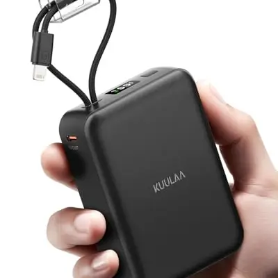 Kuulaa 20000mAh Powerbank mit Schnellladefunktion, USB C, kompakt und leistungsstark, kompatibel mit iPhone, Samsung, Huawei und Switch