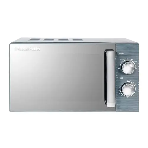 Russell Hobbs Inspire Solo Mikrowelle, 17 Liter, 700W, Grau, mit Timer und Auftaufunktion