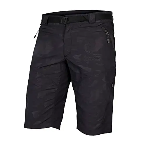 Endura Herren Hummvee Fahrradshorts mit Innenhose, bequem, für Stadt und Trails, Cargotaschen, Clickfast, Schwarz, Größe M
