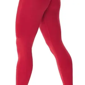 JOYSPELS Damen Sport Leggings, Hochbund, Blickdicht, Push Up, Gym, Verkehrsrot, Größe S