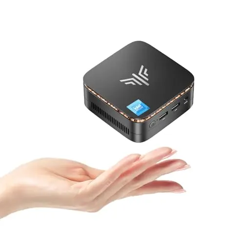 NiPoGi E1 Mini PC - Intel N97, 16GB RAM, 1TB SSD, Dual 4K UHD Display, Gigabit Ethernet, WiFi & Bluetooth