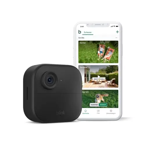 Blink Outdoor Kamera 4 | Kabellose HD-Sicherheitskamera mit 2 Jahren Batterielaufzeit | Alexa-kompatibel