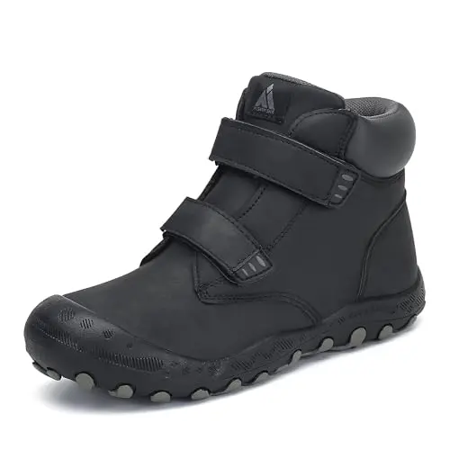 Mishansha Kinder Trekkingschuhe Wanderschuhe Mädchen & Jungen, Tiefschwarz, Größe 32