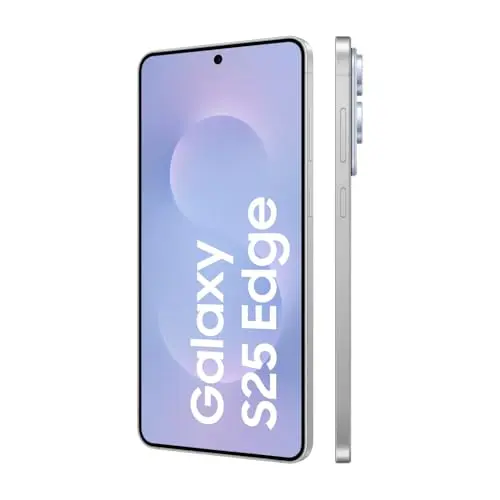 Samsung Galaxy S25 Edge AI Smartphone, 12 GB RAM, 512 GB Speicher, 200-MP-Kamera, Titanium Icyblue, 3 Jahre Garantie