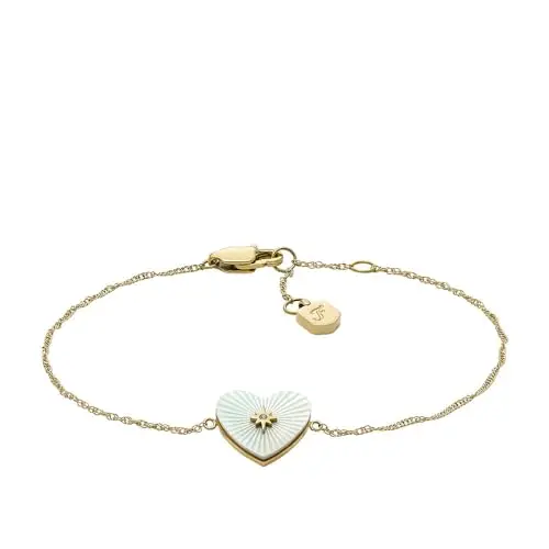Fossil Damenarmband aus Gold-Edelstahl, JF04733710