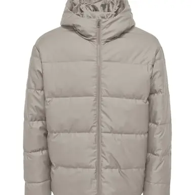 ONLY & SONS Herren Wasserabweisende Puffer Jacke, Silver Lining