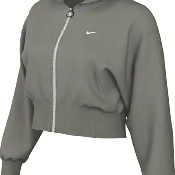 Nike Sportswear Chill Terry Damen Kapuzenjacke French-Terry-Light Army/Sail, Gr M