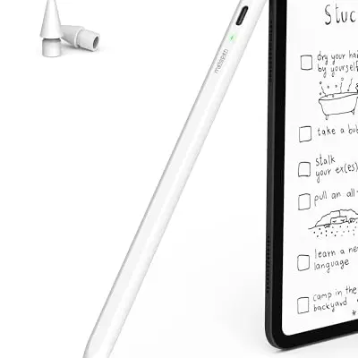 Metapen Air8 Stift für iPad (2018-2024) - Ultraleichter Pencil mit langer Akkulaufzeit