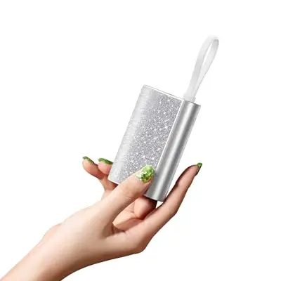 VEGER 10000mAh Power Bank, kompakt und leistungsstark, mit integriertem Apple-USB-C-Kabel, kompatibel mit iPhone, Samsung und mehr (Weiß)