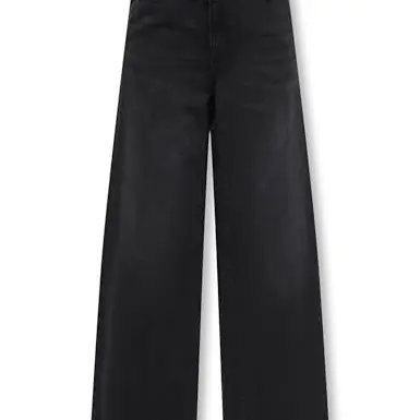 ONLY Mädchen Kogcomet Wide DNM Pim528 Noos Hose, Washed Black, 152 EU