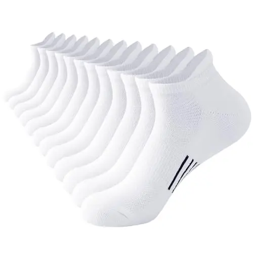 Niofind Sneaker Socken Damen 6 Paar Atmungsaktive Kurzsocken, Anti-Blasen, Gepolsterte Laufsocken 35-42