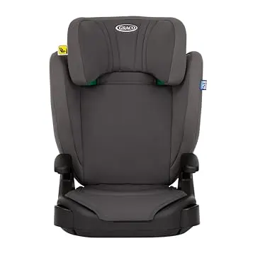 Graco Junior Maxi™ i-Size R129 Kindersitz, 3,5 bis 12 Jahre, höhenverstellbar, leicht, mit Getränkehalter, grau