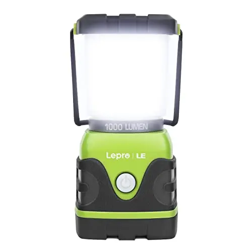 LE Campinglampe, batteriebetrieben, 1000 lm, grün