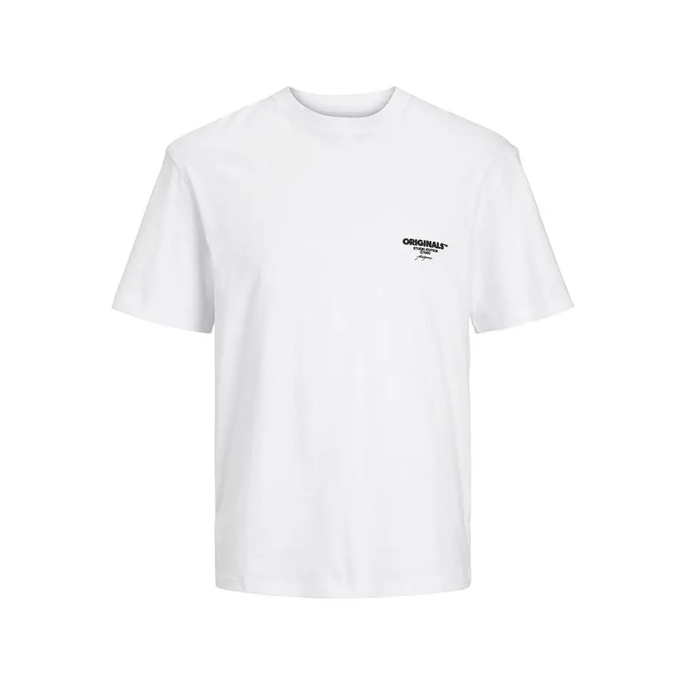 JACK & JONES Herren T-Shirt, Bright White, S